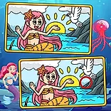 Mermaids Spot Differences